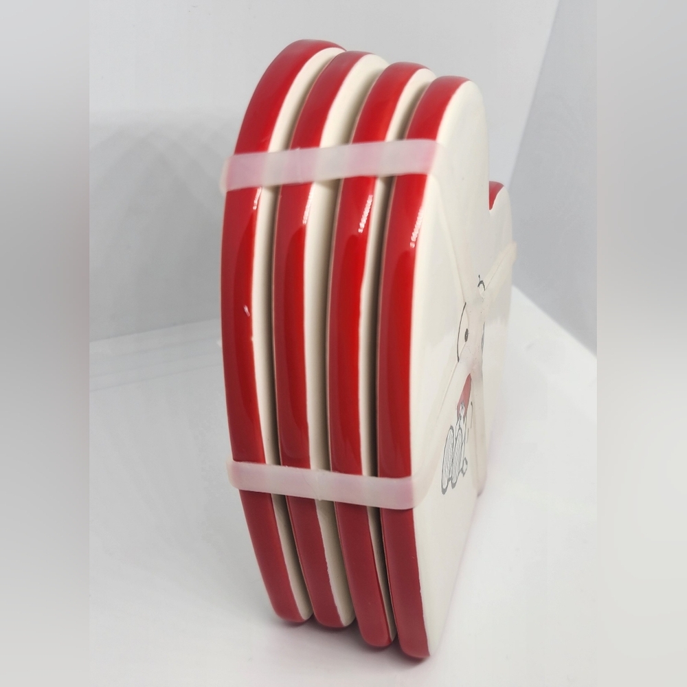 Snoopy By Rae Dunn Heart Coasters - Picture 7 of 10